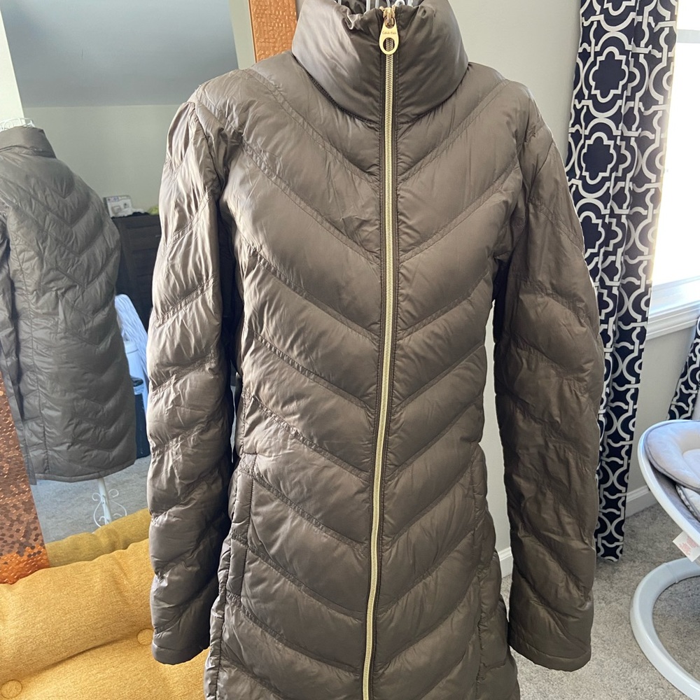 Calvin Klein lightweight packable puffer coat